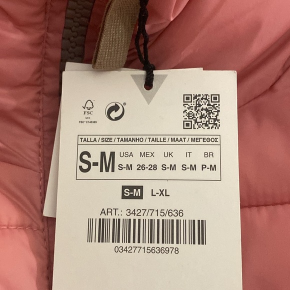 Zara Reversible Quilted Puffer Vest Size S-M - Picture 12 of 13